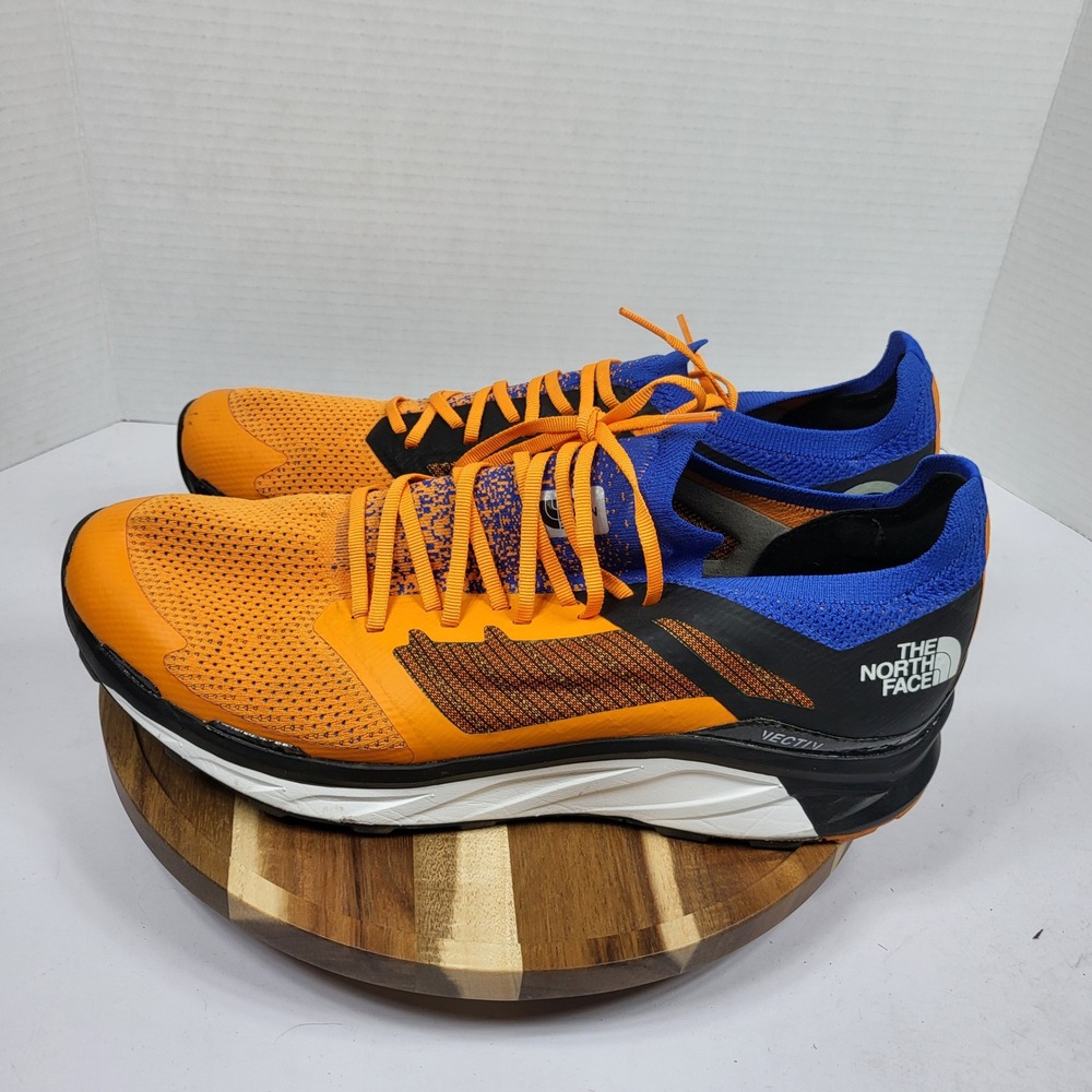 The North Face Flight VECTIV Men 11.5 Orange Blue Good Trail Running NF0A4T3L